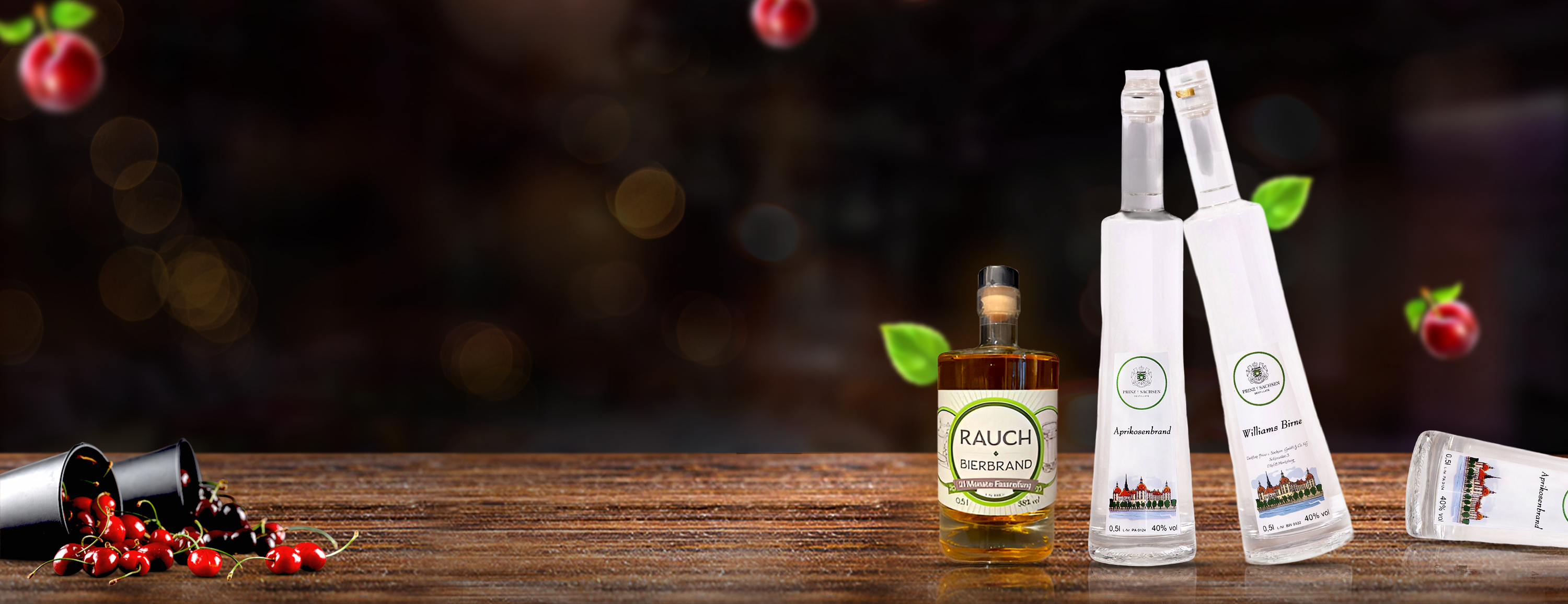 Edle Brände und Spirituosen stilvoll präsentiert