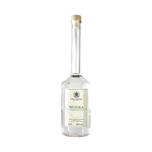 Klarer Moritzburger Wodka in schlichter Flasche